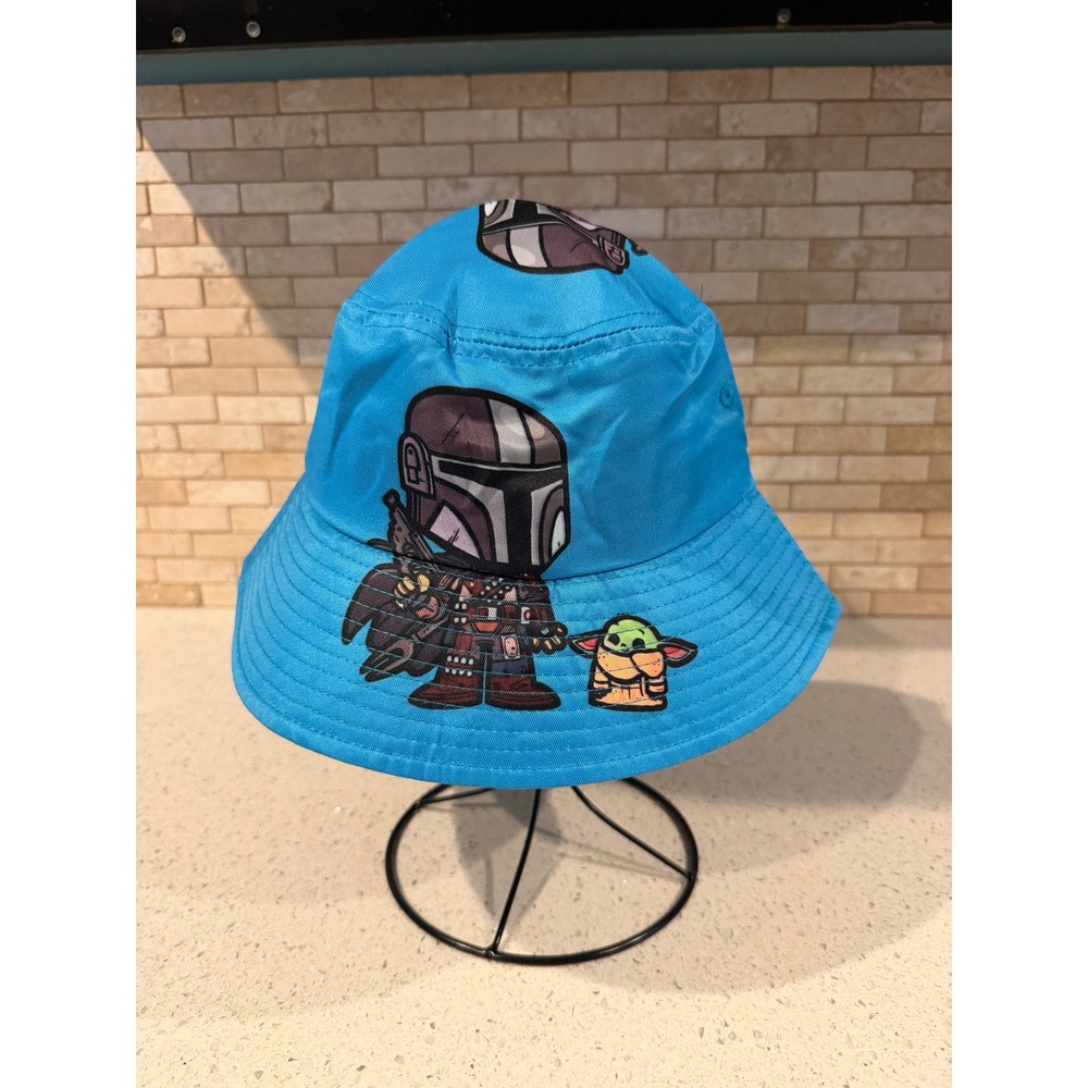Star Wars The Mandalorian Grogu Blue Bucket Hat